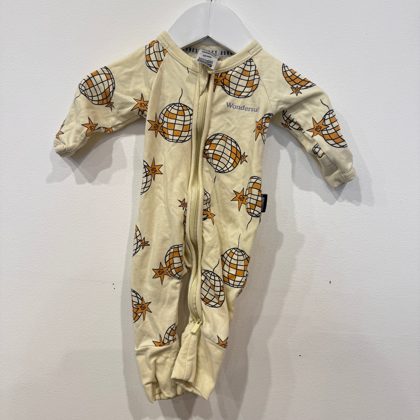 BONDS Disco Zipsuit, NB