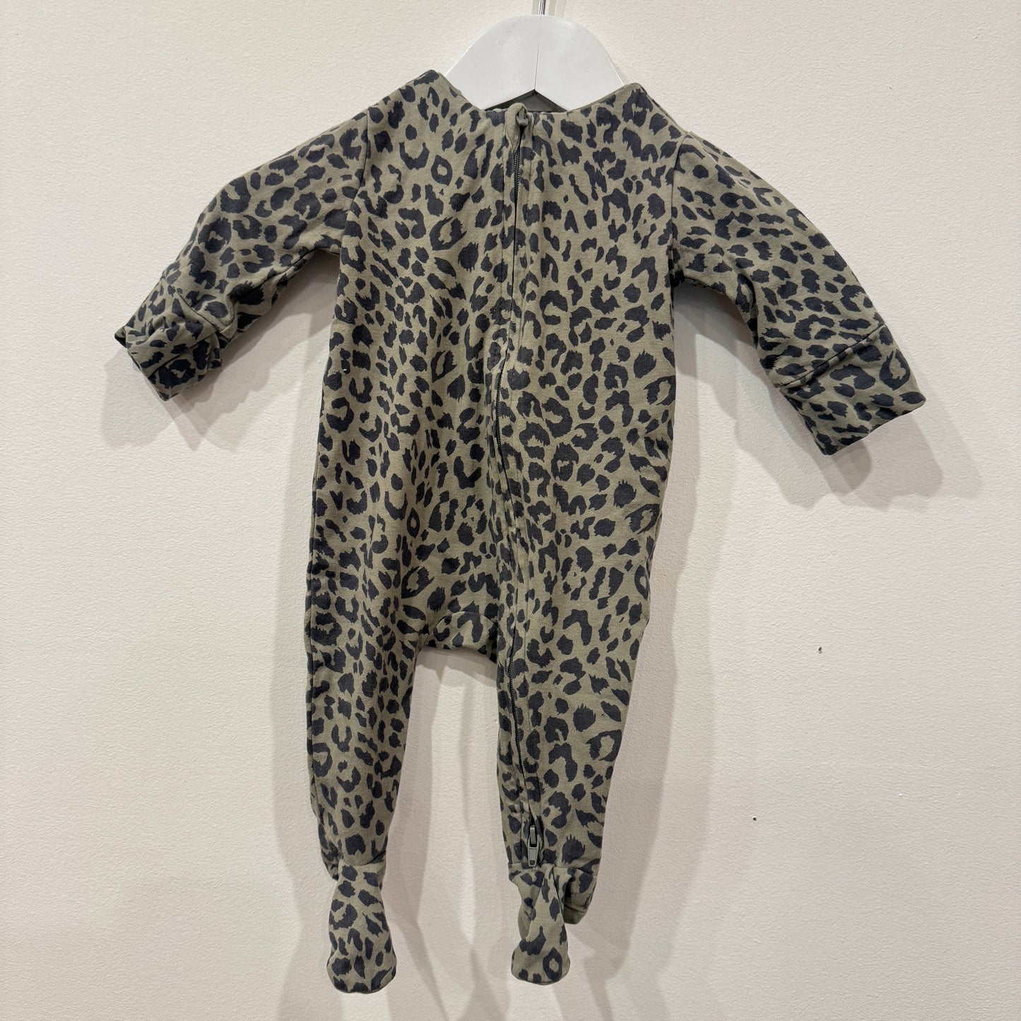 COTTON ON Leopard Zipsuit, 0-3m