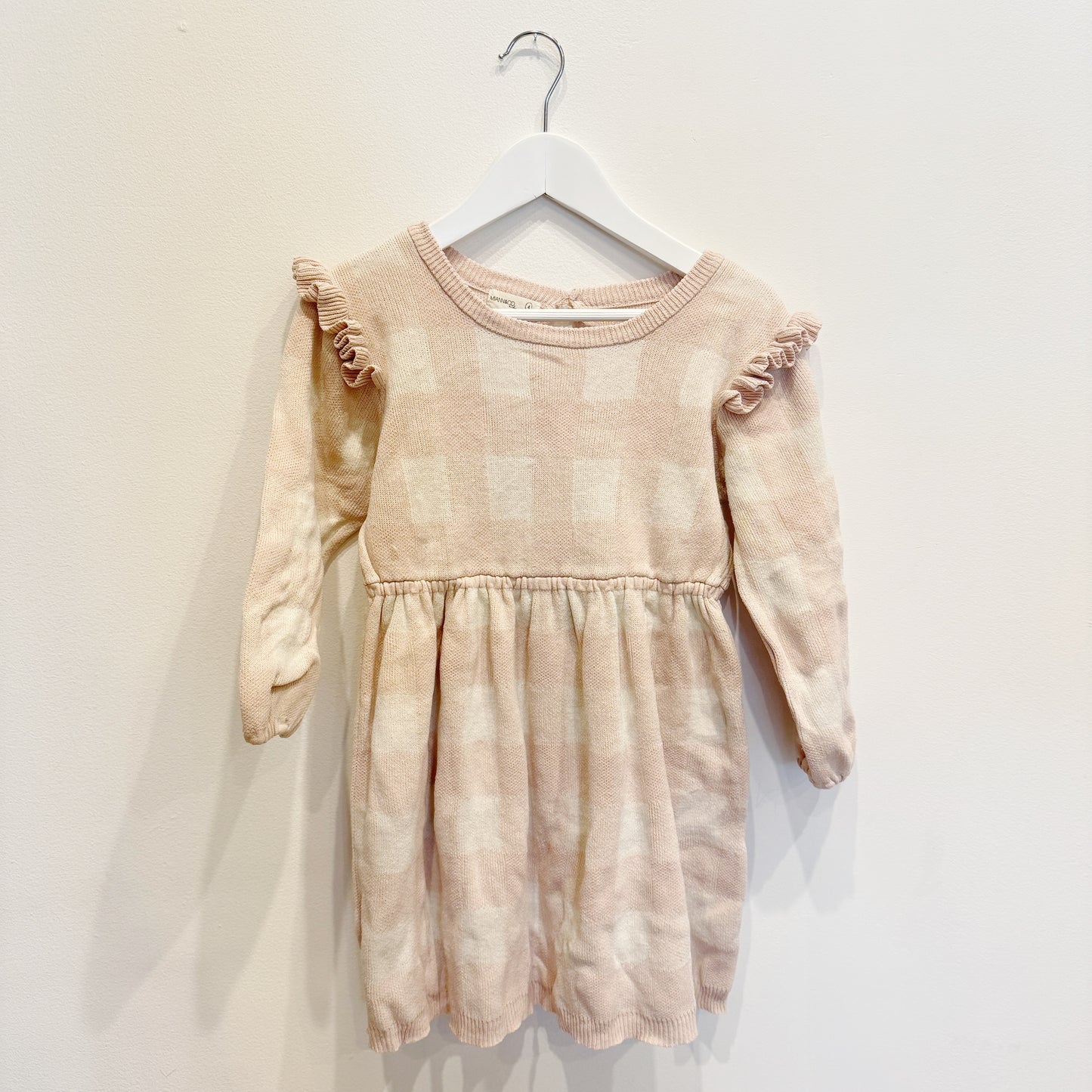 Miann & Co, Pink Check Dress Size 4