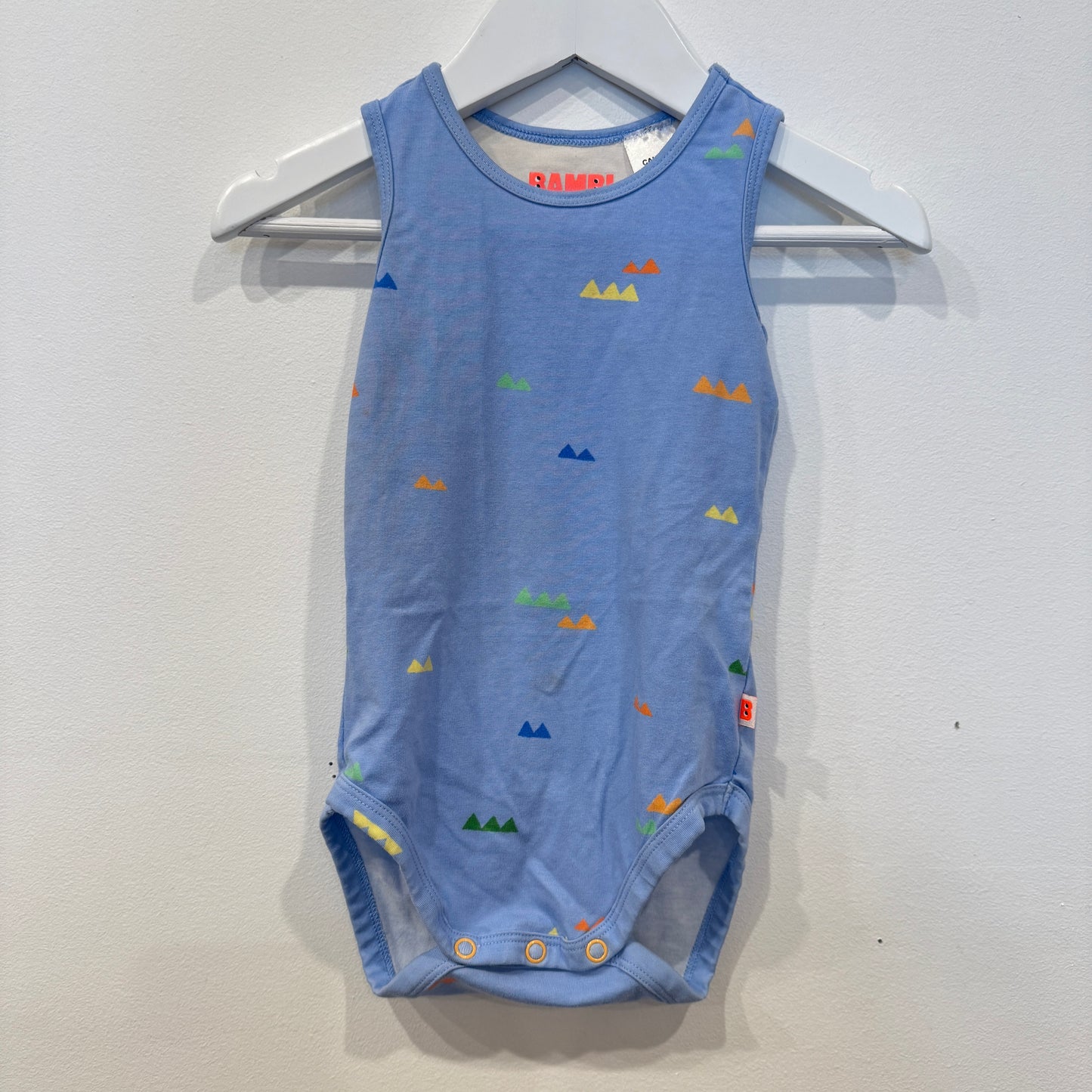 BAMBI MINI blue bodysuit, 12-18m