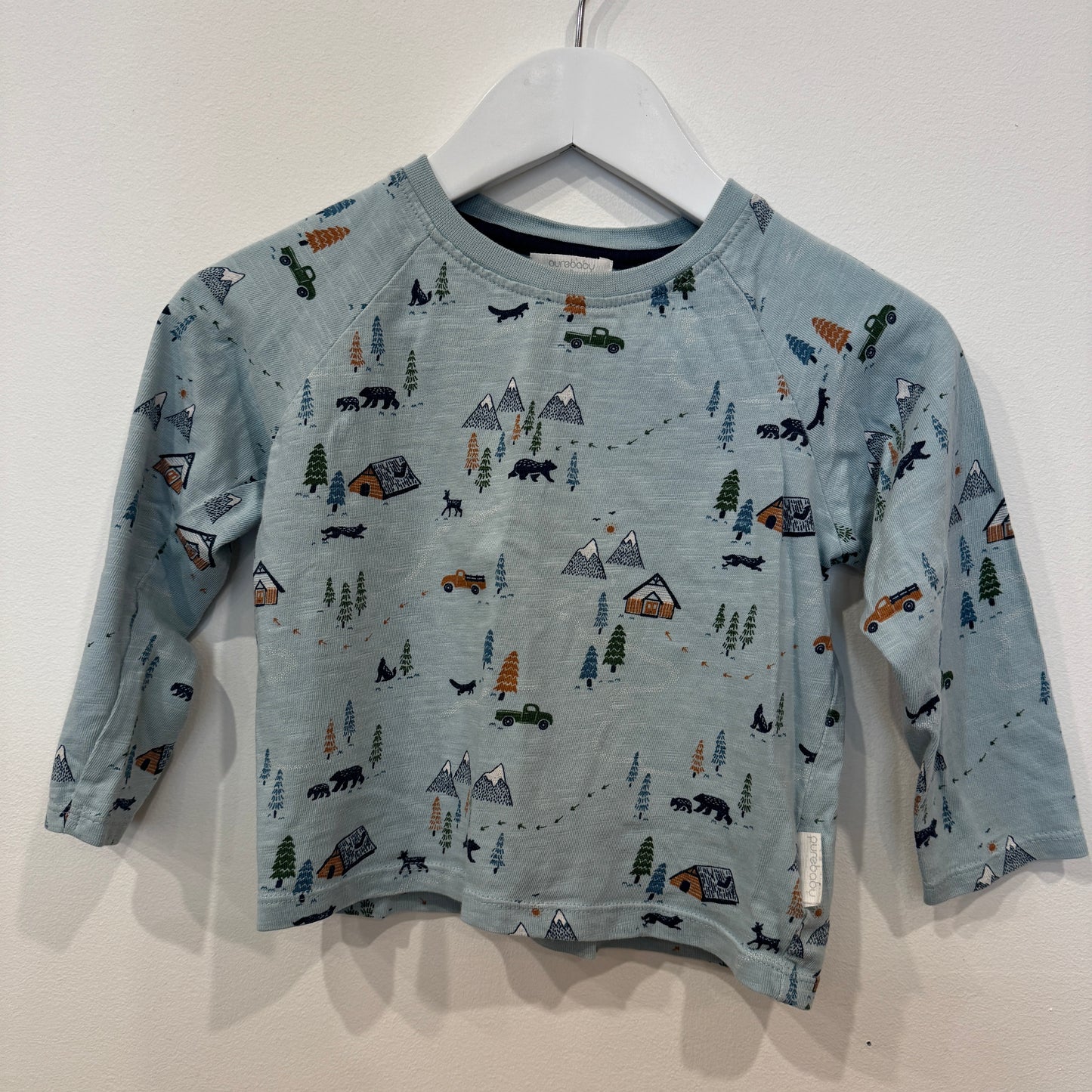 PUREBABY Mountain long sleeve, 3y