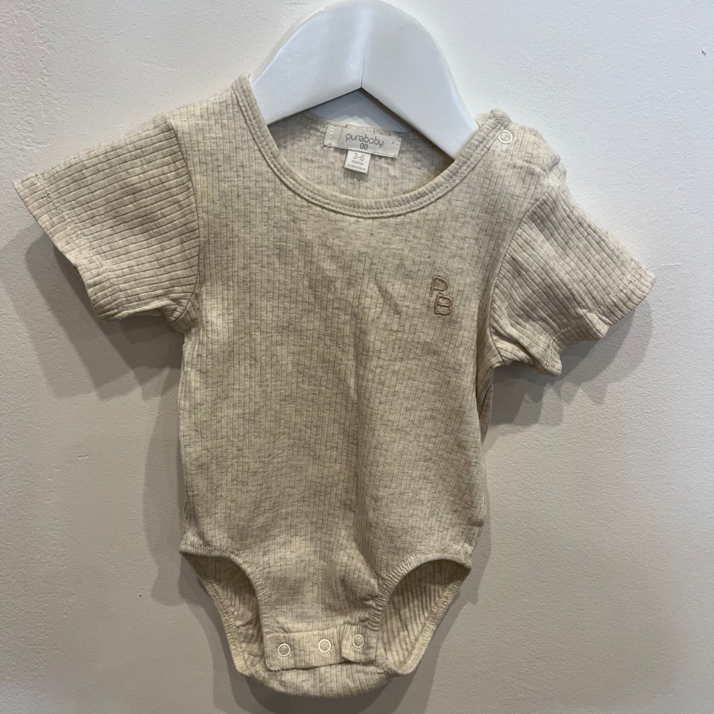 PUREBABY Oat Bodysuit, size 00