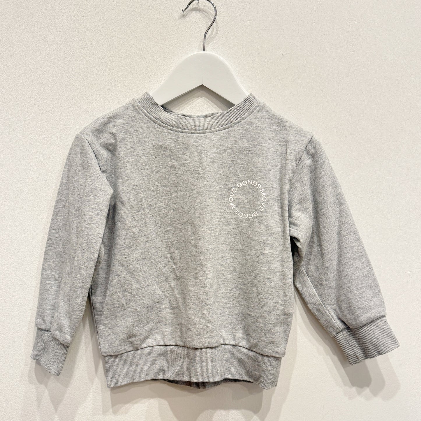 Bonds Grey Crew Neck Jumper, size 4