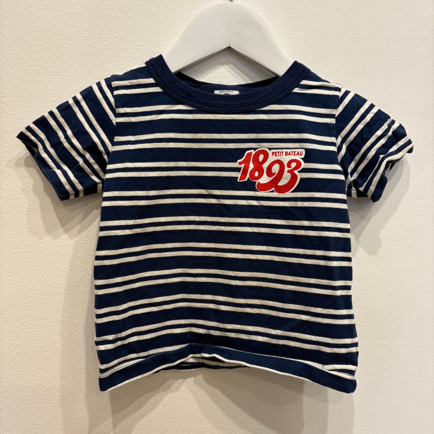 Petit Bateau Stripe 1893 Tee, size 3y