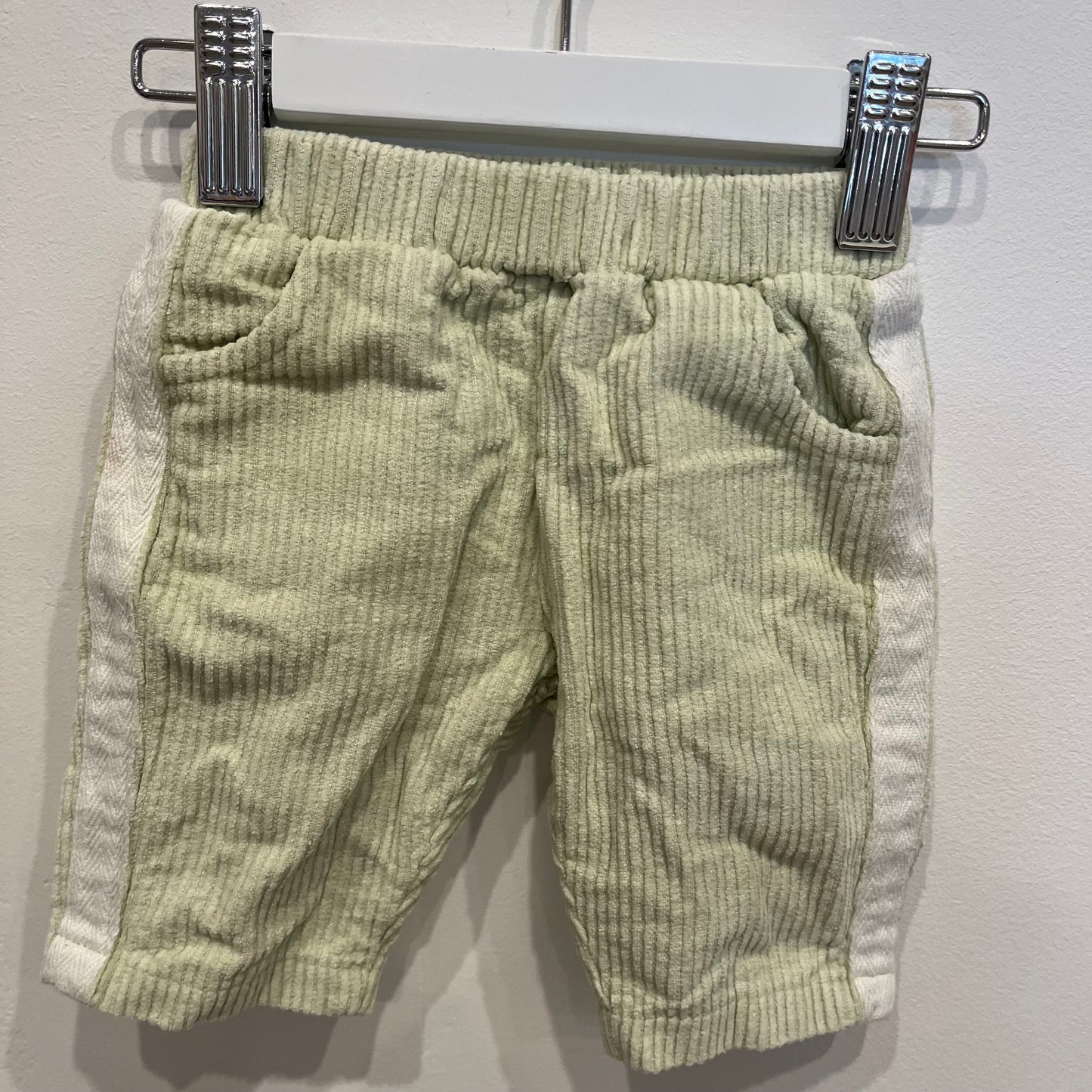 Ziggy Lou green corduroy pants, size 0-3m