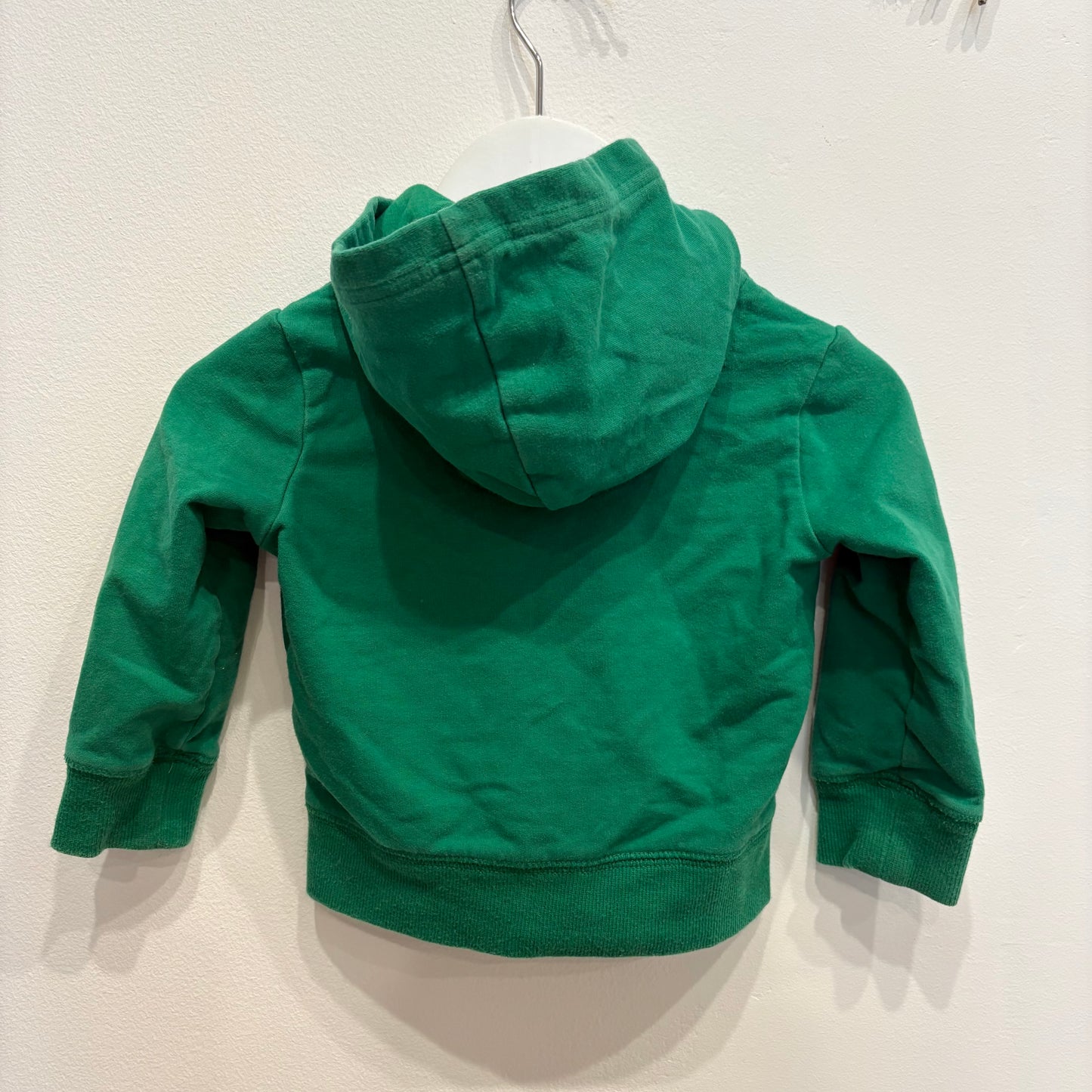 Primary Green Hood Jumper, size 6-12m