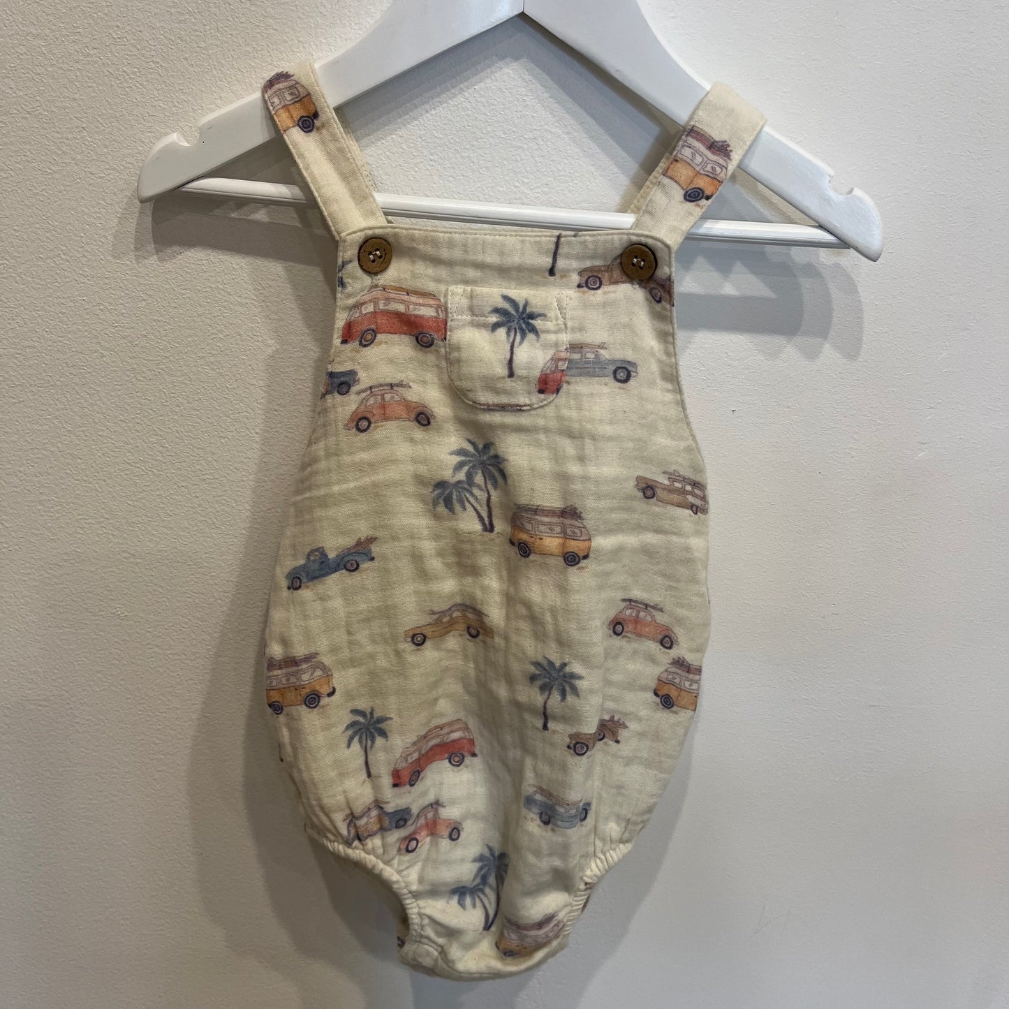 PUREBABY cars overalls, size 1
