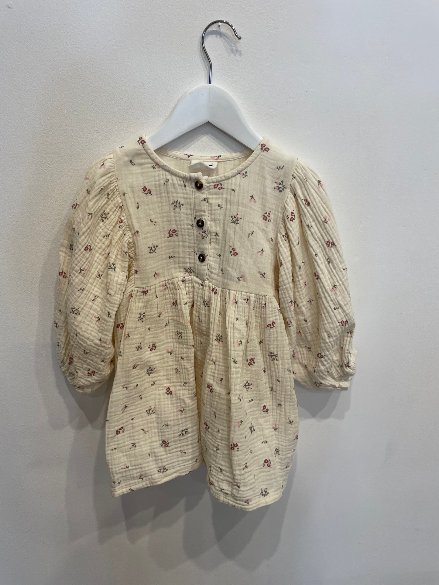 COTTON ON cream floral dress, size 3