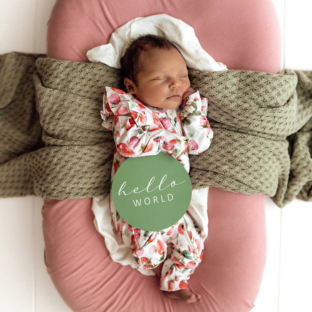 Strawberry Organic Snugglesuit Convertible Romper