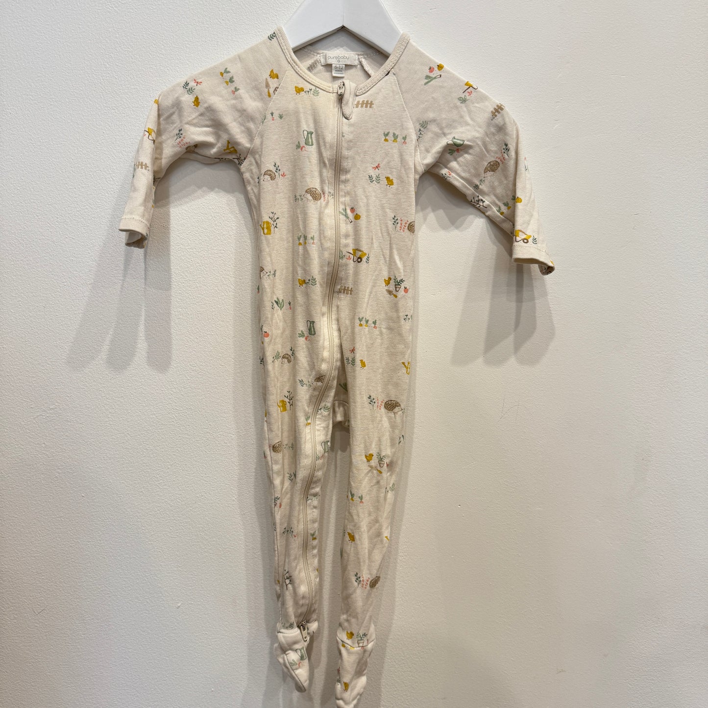 PURE BABY Echidna Zipsuit, 6-12m