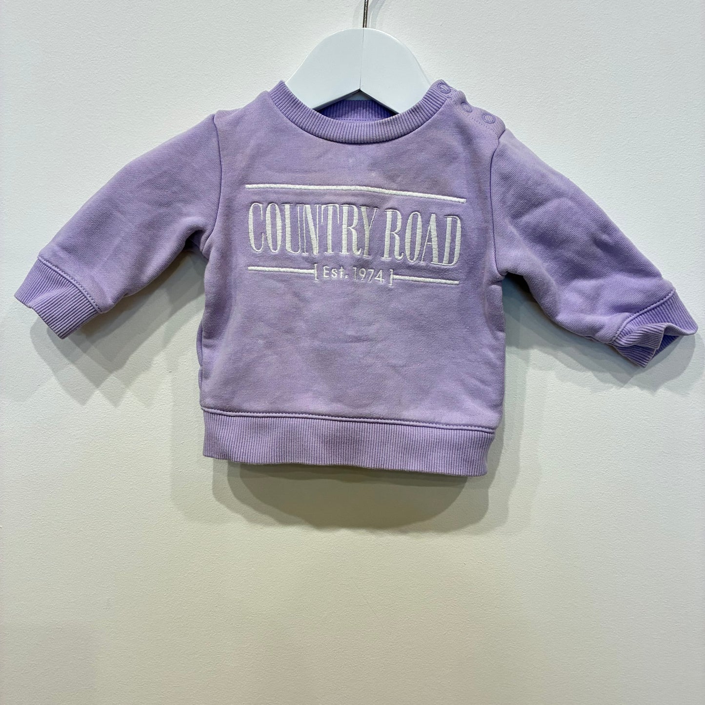 COUNTRY ROAD Purple Jumper 0-3m