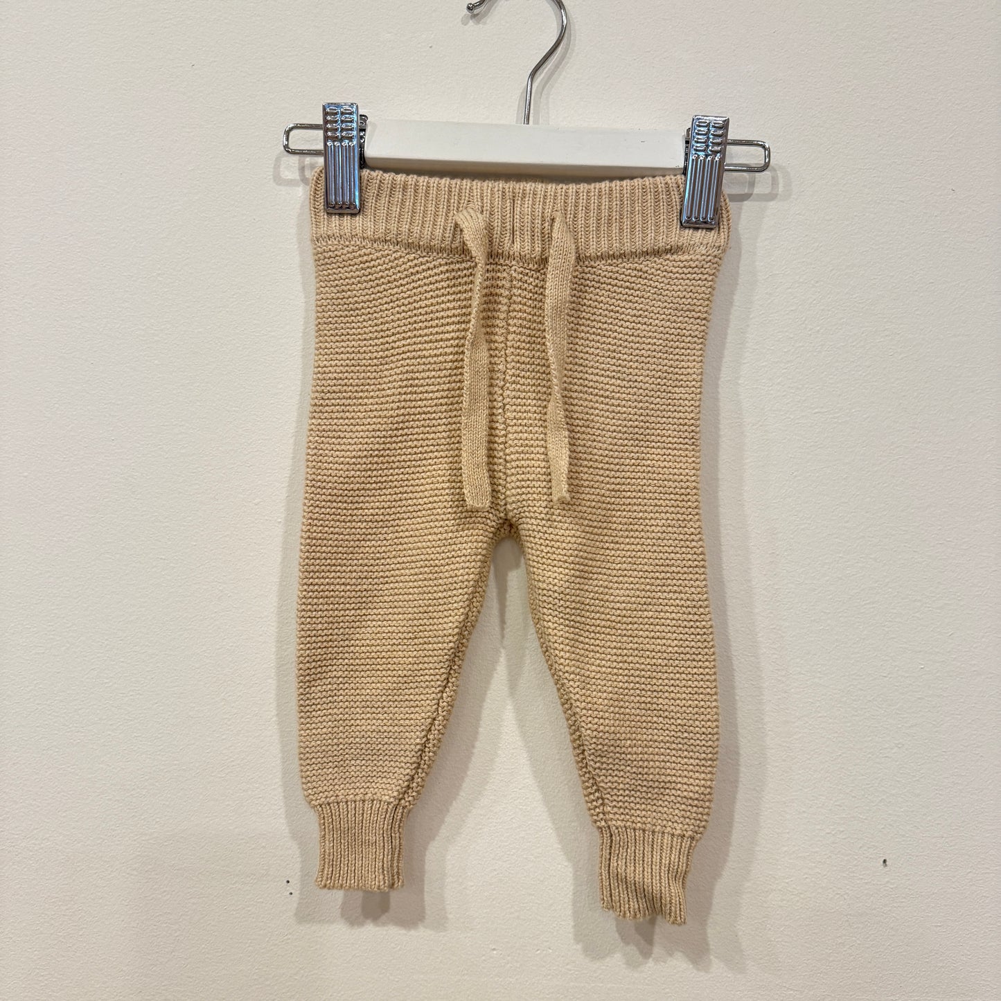 JAMIE KAY Cream Knit leggings, 0-3m