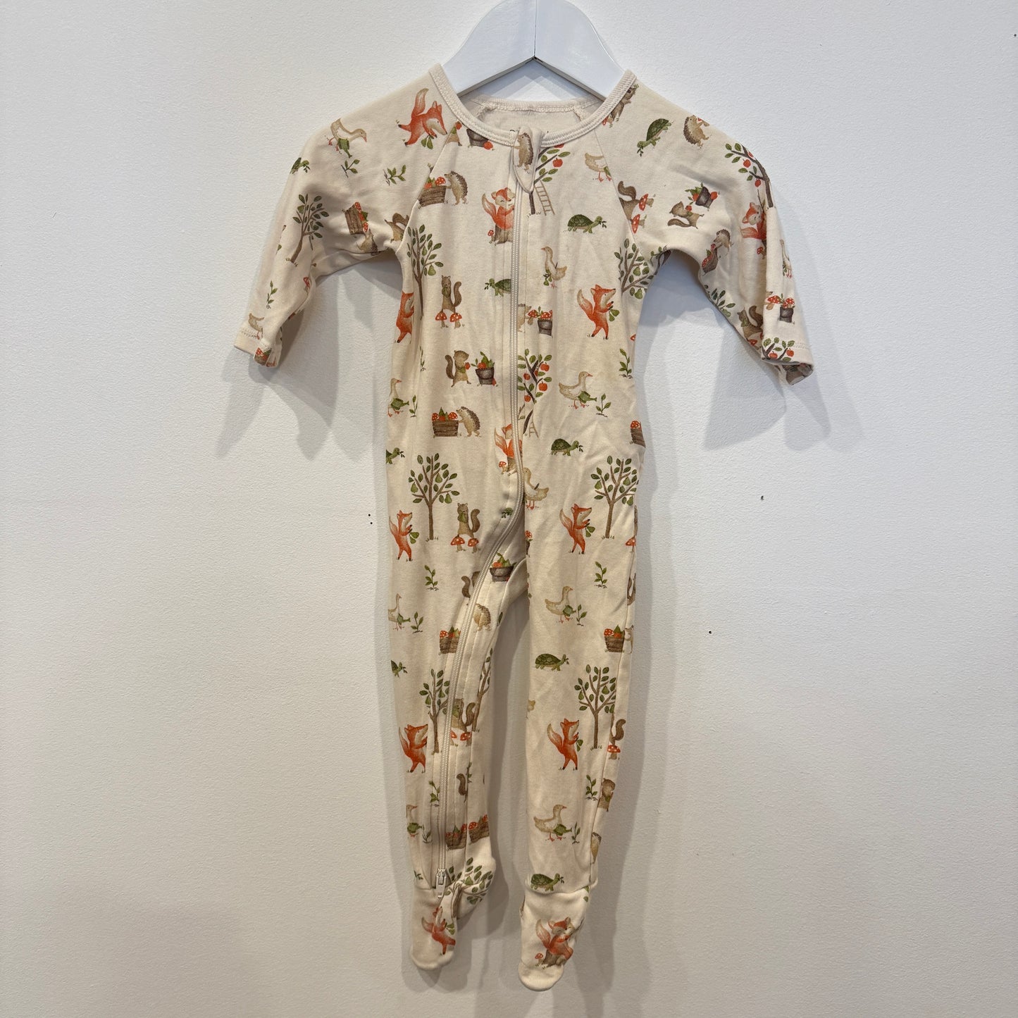 PUREBABY Animals zip suit, 6-12m