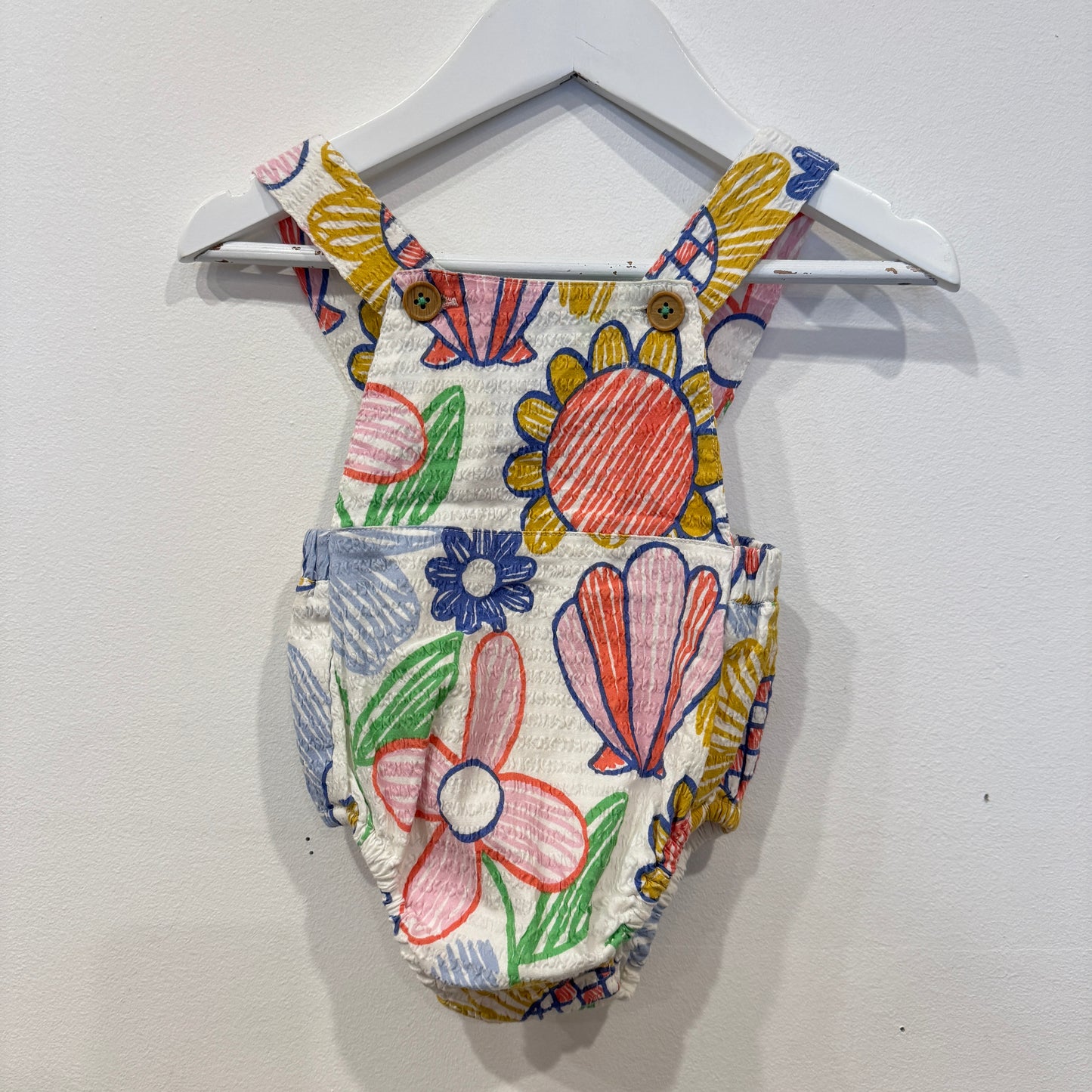 JACK + MILLY Floral Romper, 0-3m