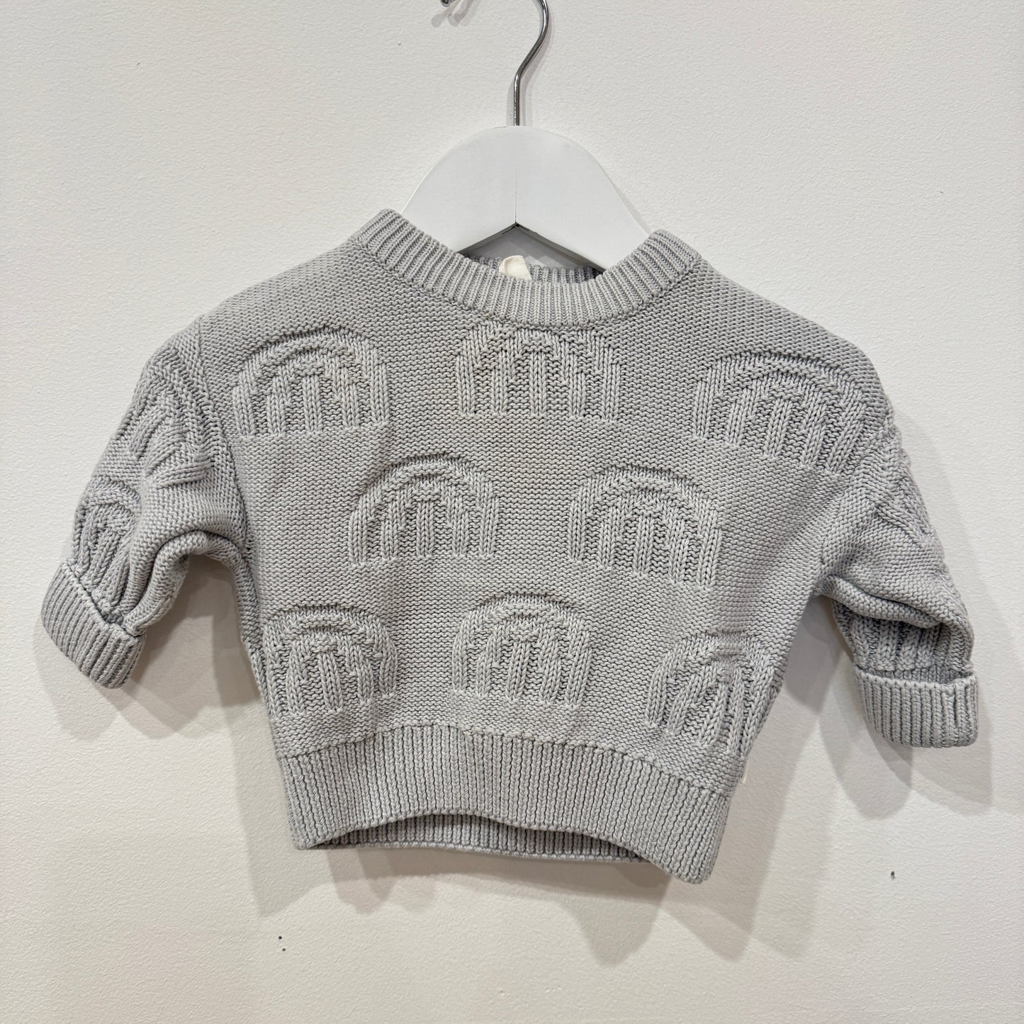 KYND BABY blue knit jumper, 0-3