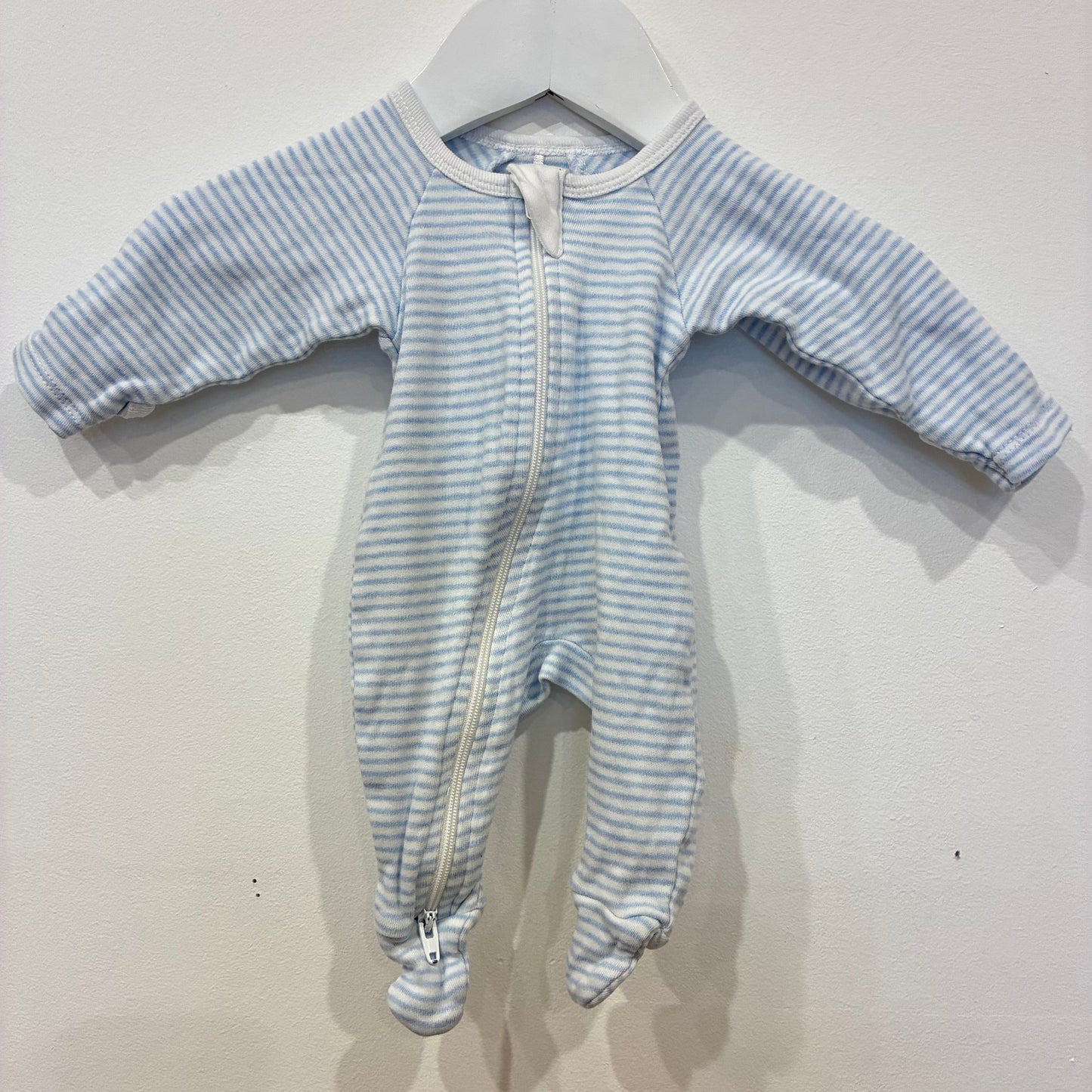 PUREBABY Blue Stripe Zippy, 00000