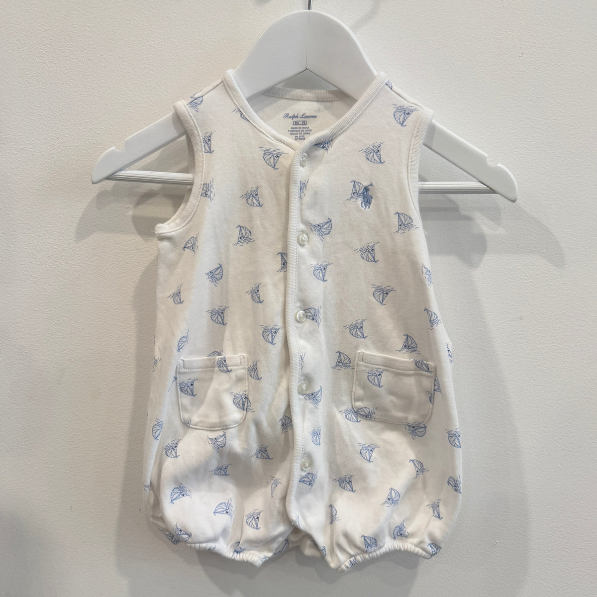 RALPH LAUREN Boat Romper, 9m