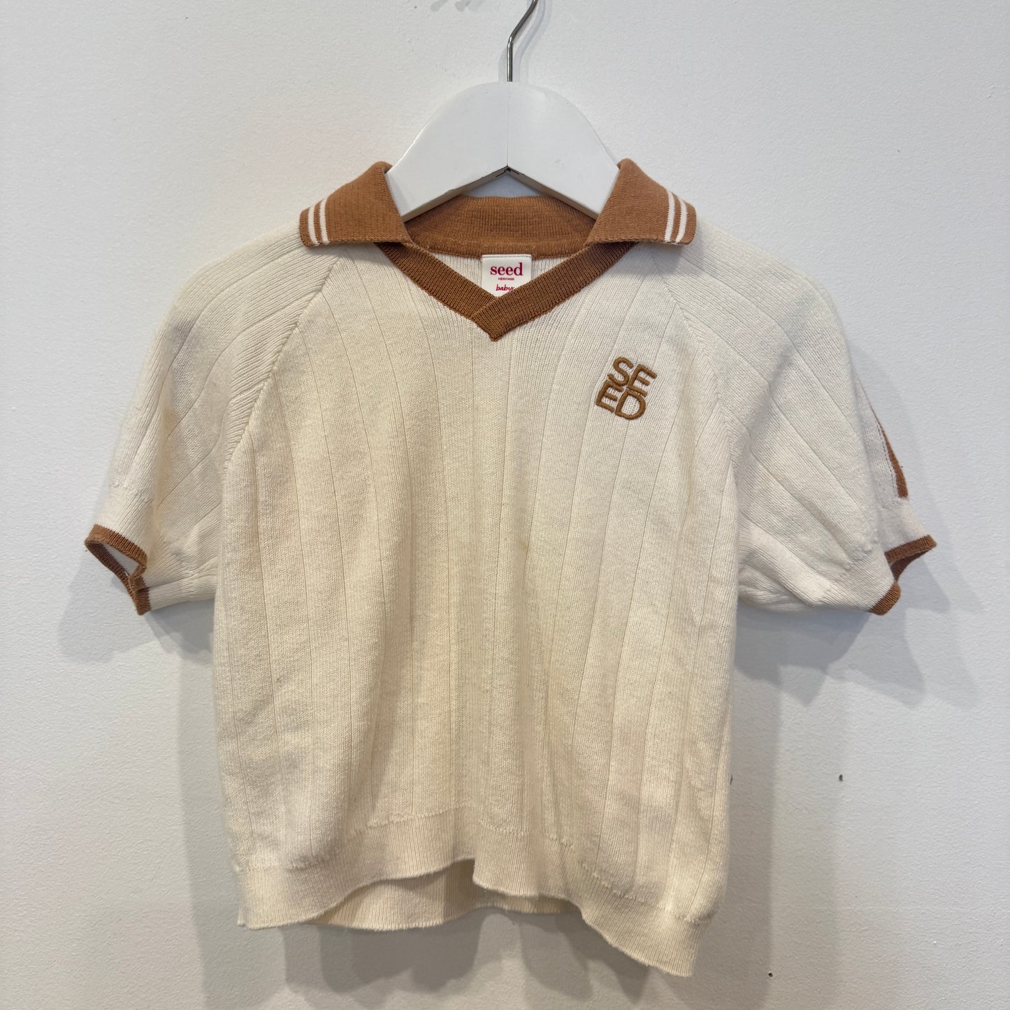 SEED knitted polo, 18-24m