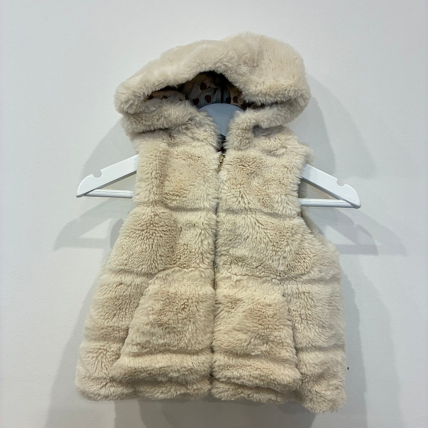 ZARA Fur Vest, 12-18m