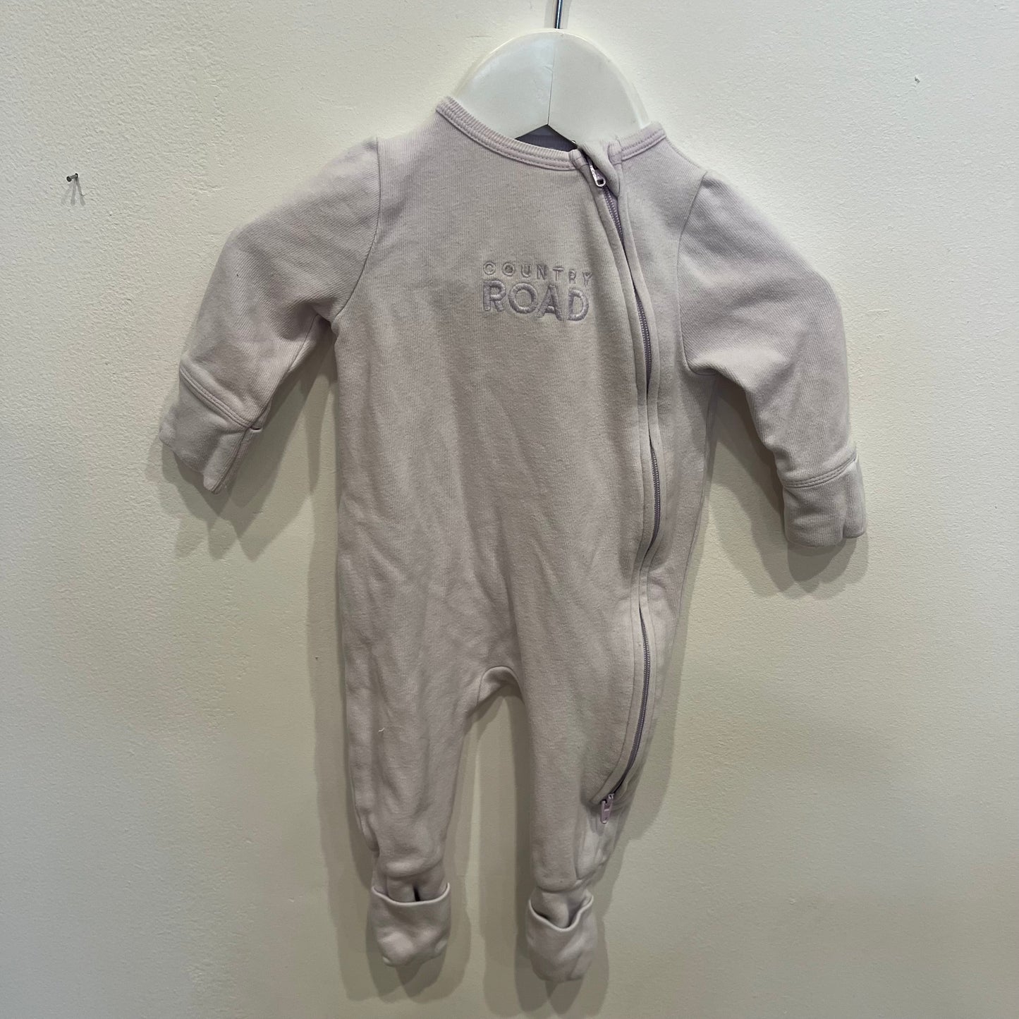 COUNTRY ROAD Purple Onesie, size 0-3m