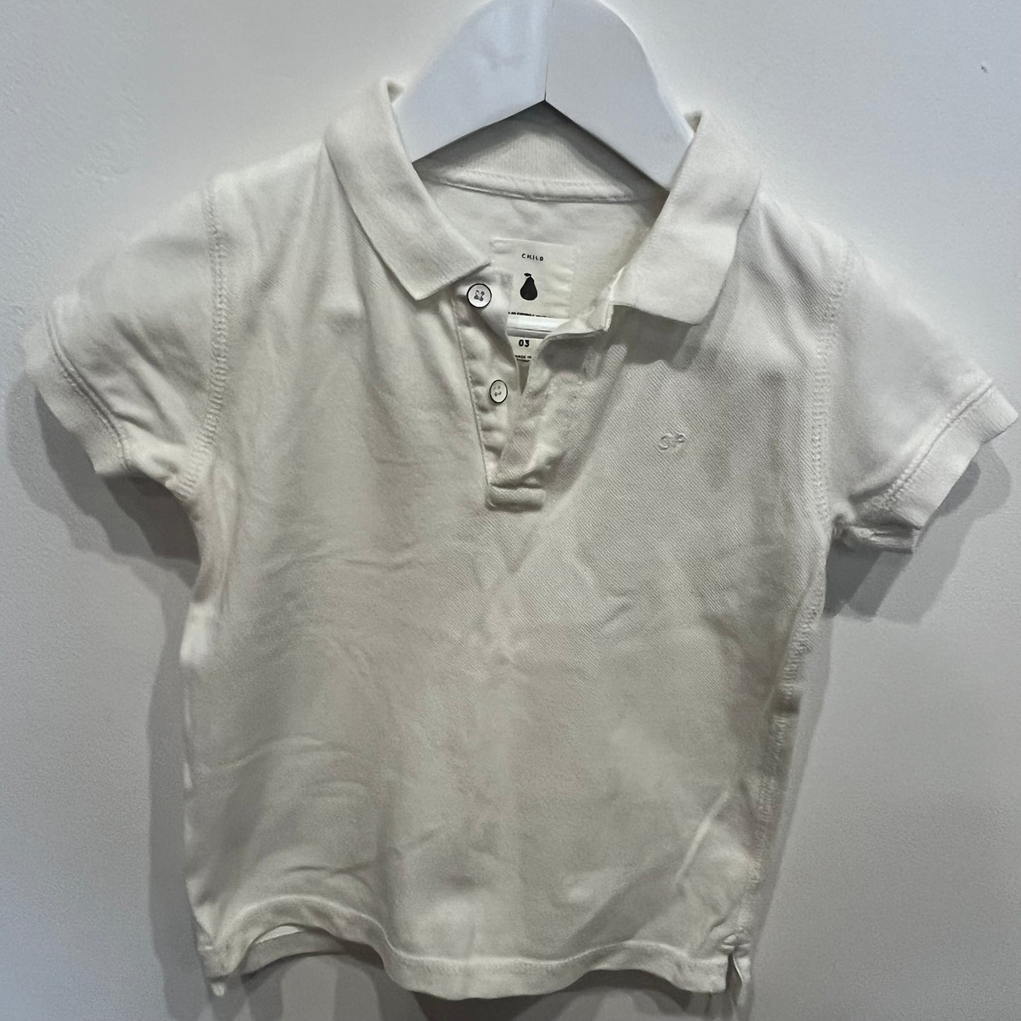 COUNTRY ROAD white polo, size 3