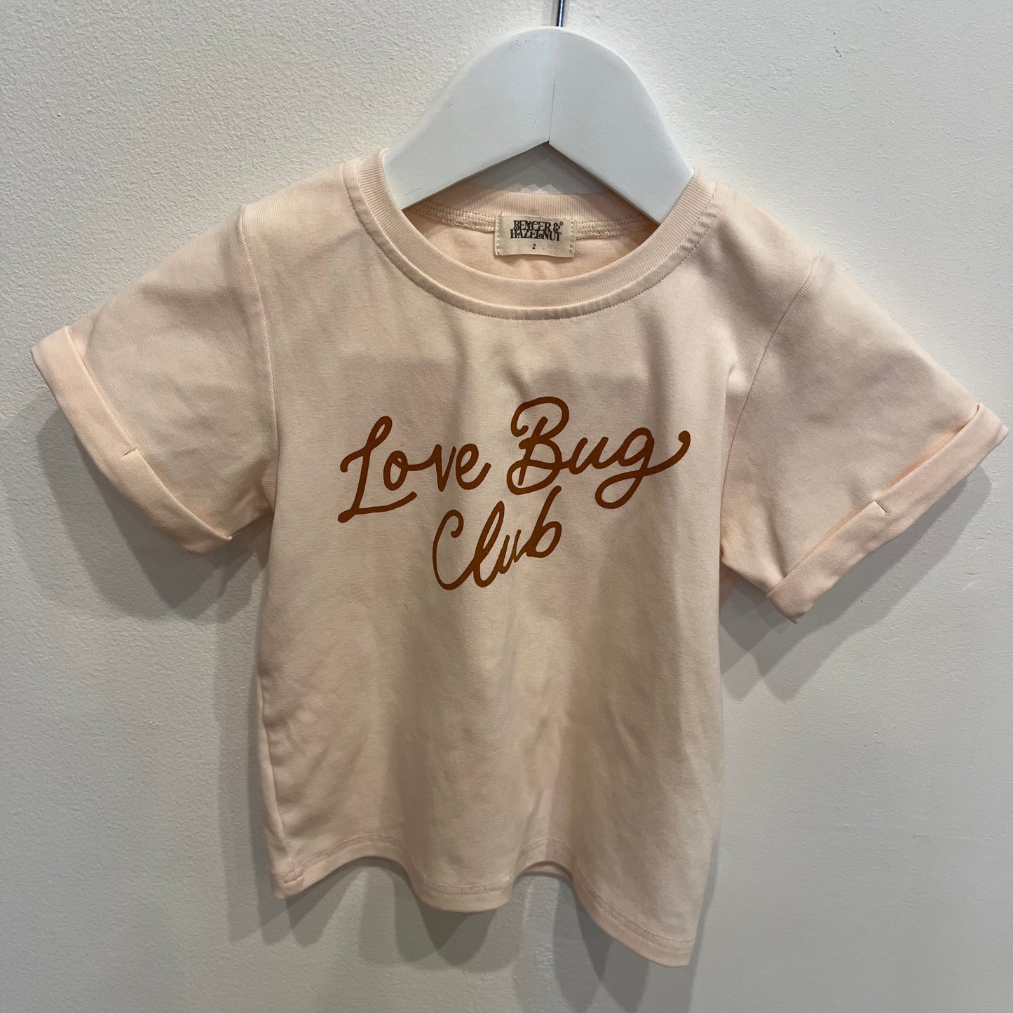 BENCER & HAZELNUT love bug tee, size 2