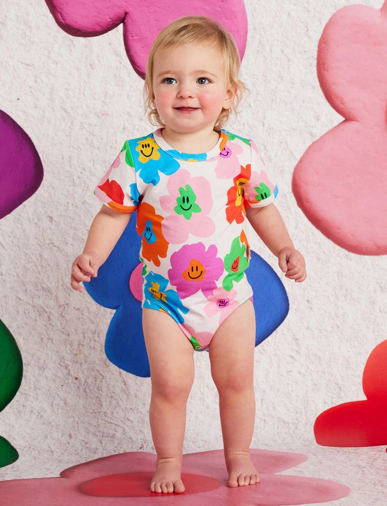 Hej Blomma! Short Sleeve Bodysuit