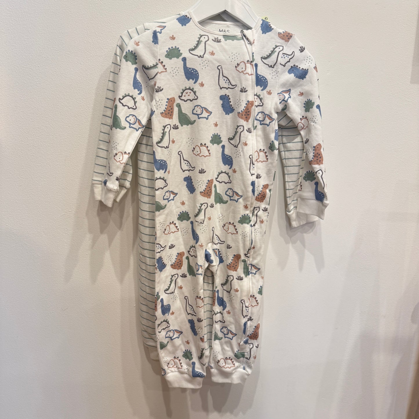 MARKS + SPENCER Dino Zip suits 2 pack, 18-24m