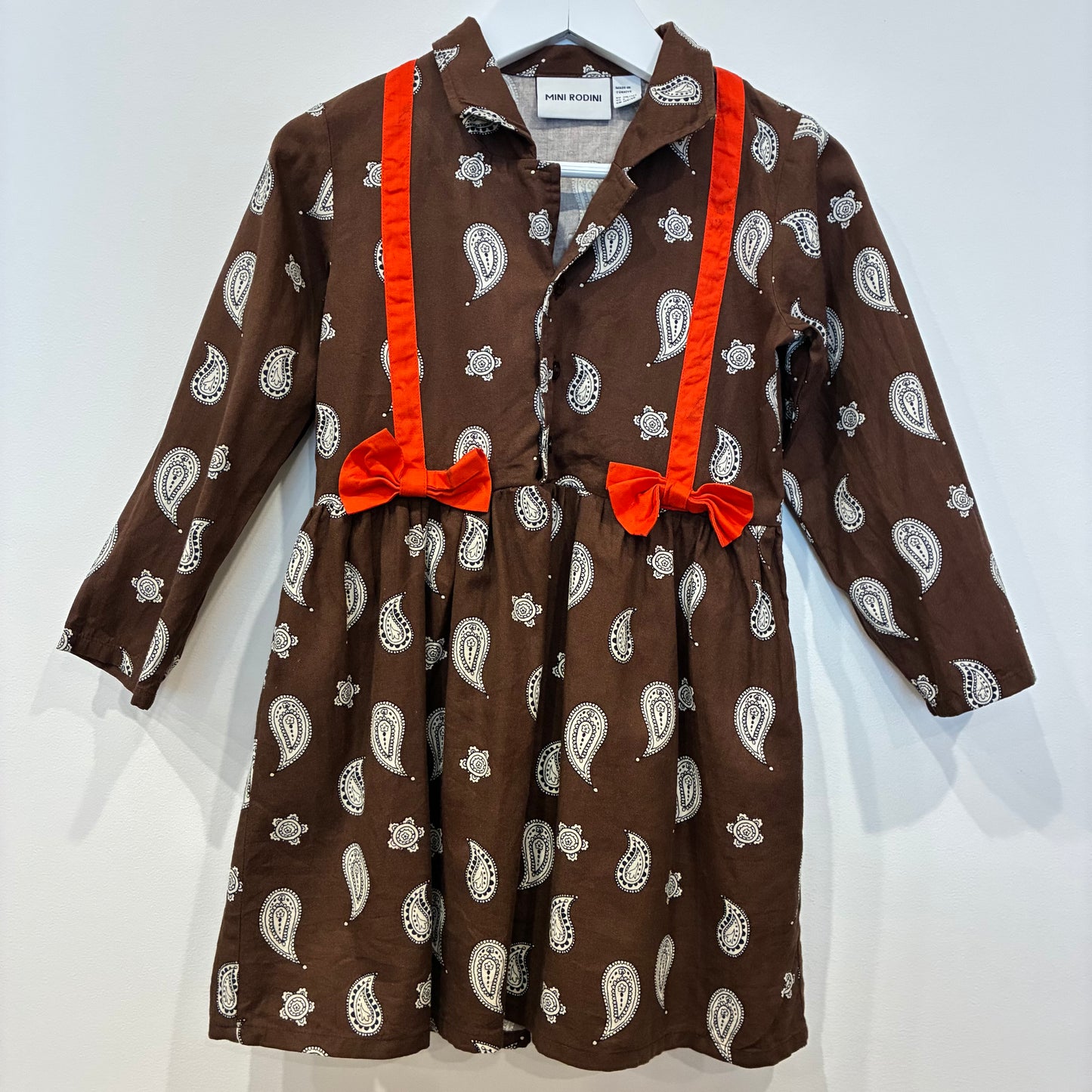 MINI RODINI Paisley Dress, 6/7
