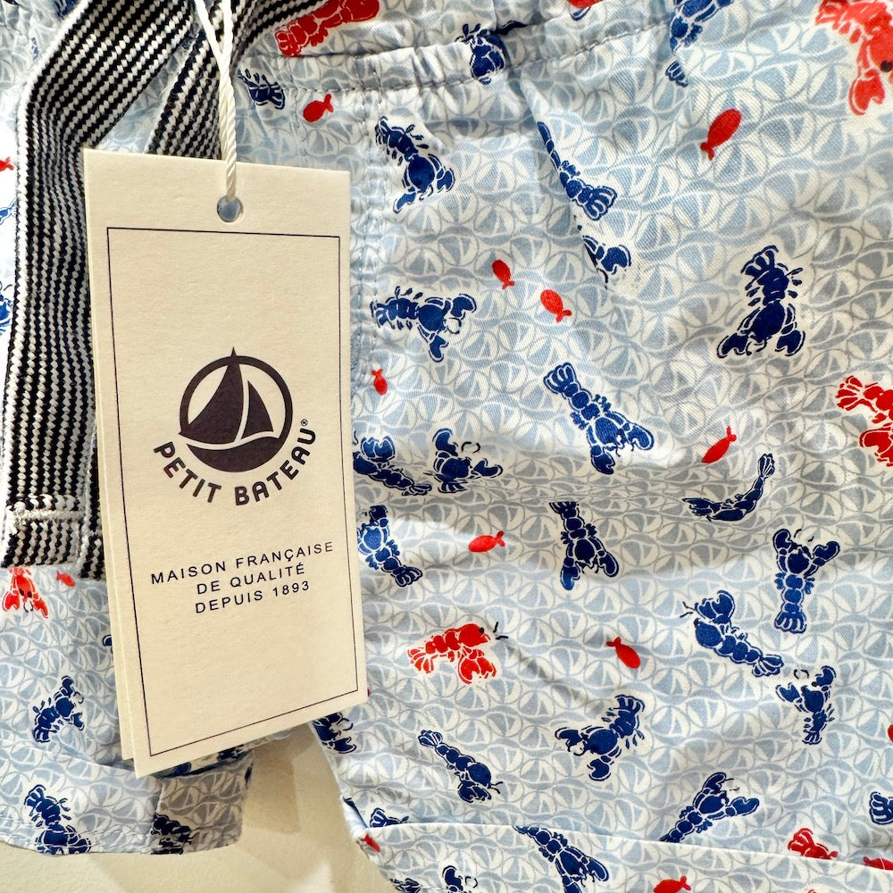 PETIT BATEAU Lobster Shorts, Size 2
