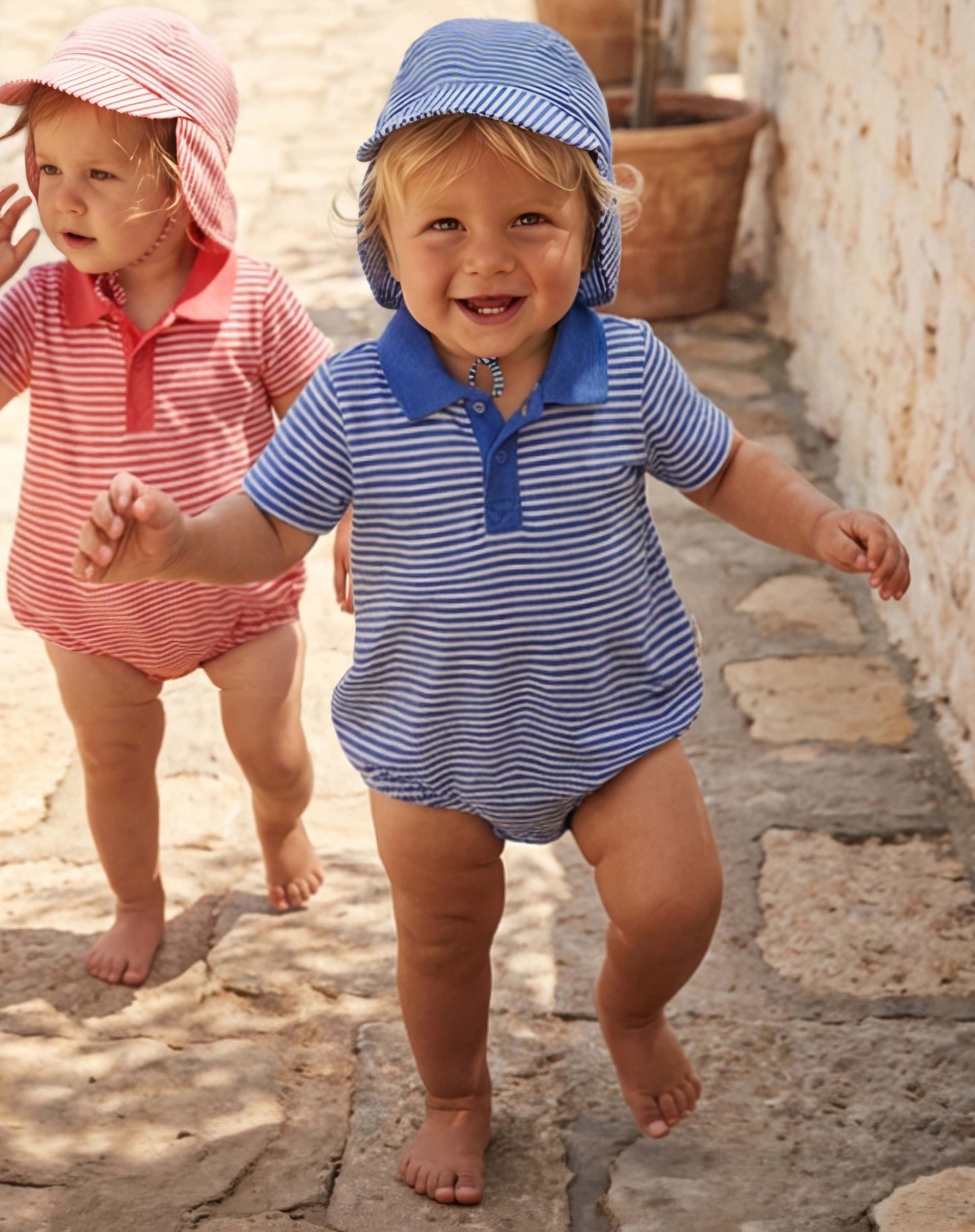 Mini Polo Onesie, Capri