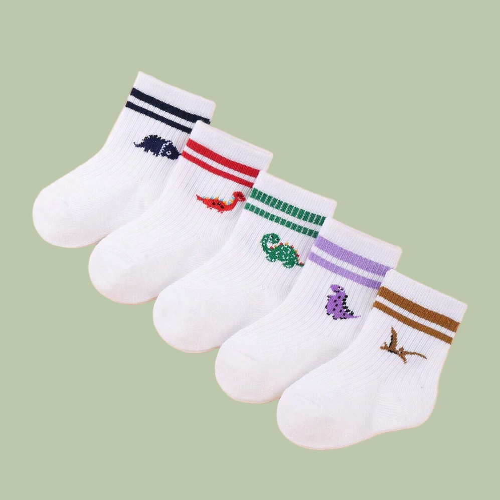 Dino Stripe Socks