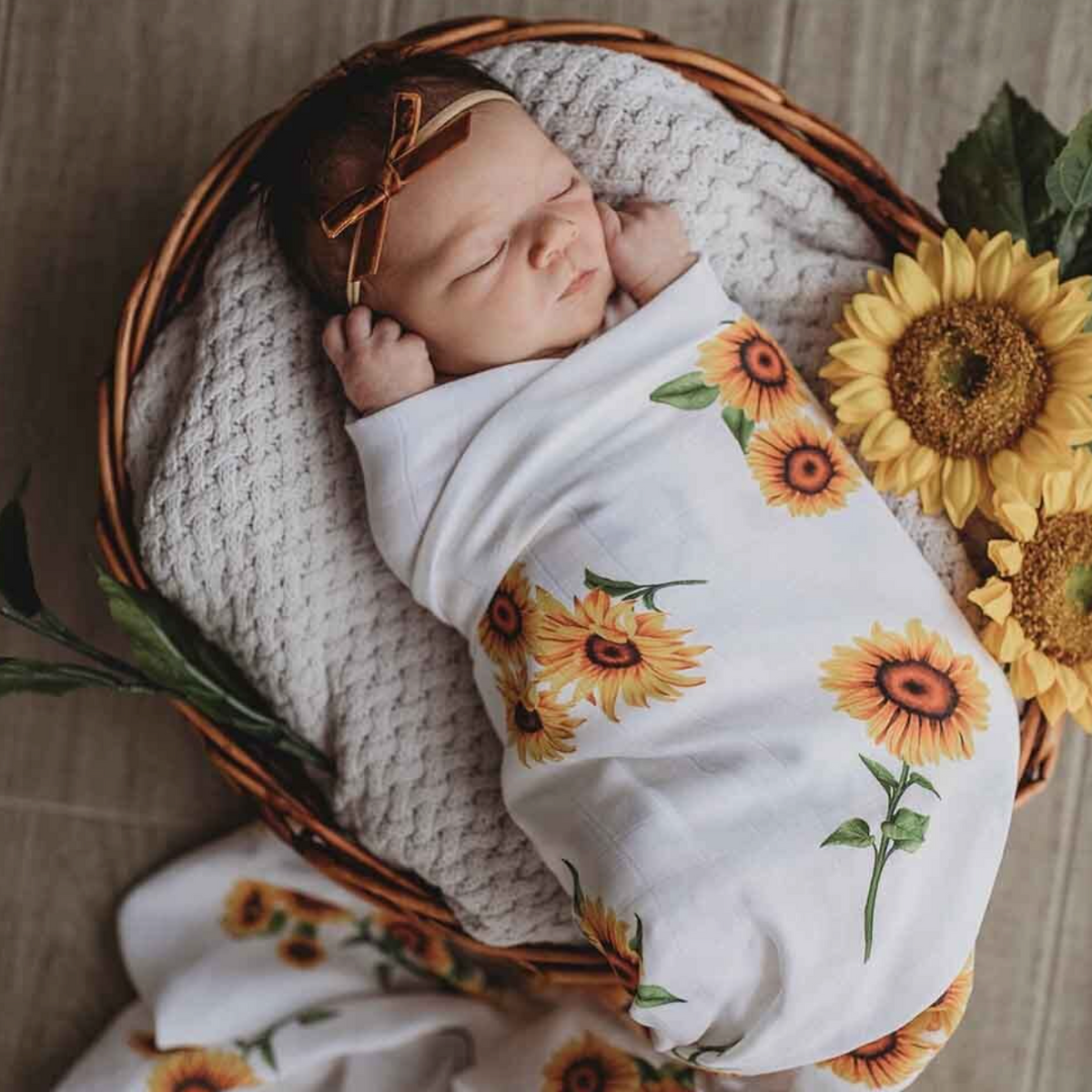 Sunflower Organic Muslin Wrap