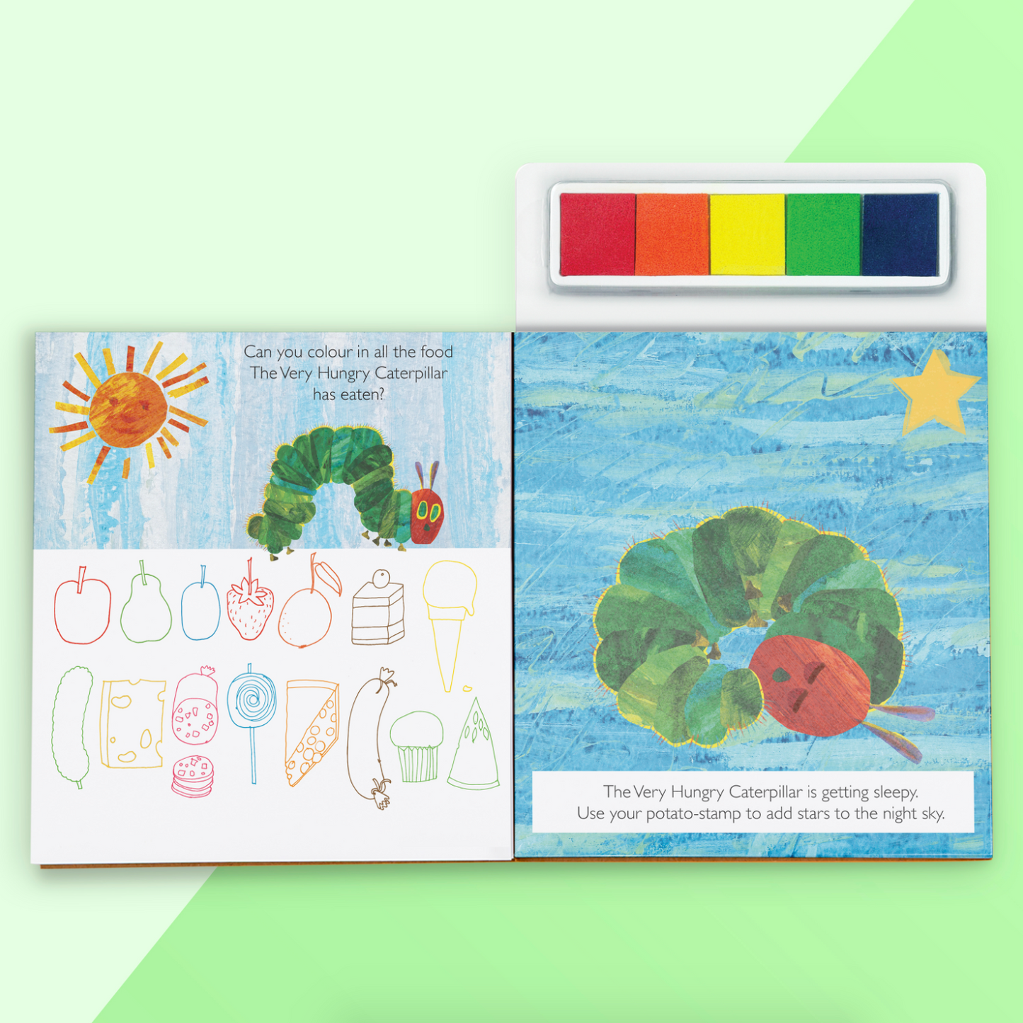 The Very Hungry Caterpillar Finger Prints