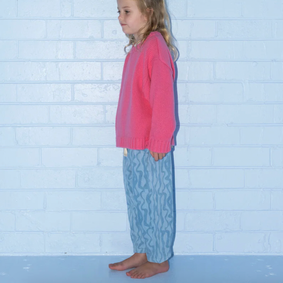 Merino Blend Knit Pull Over, Raspberry