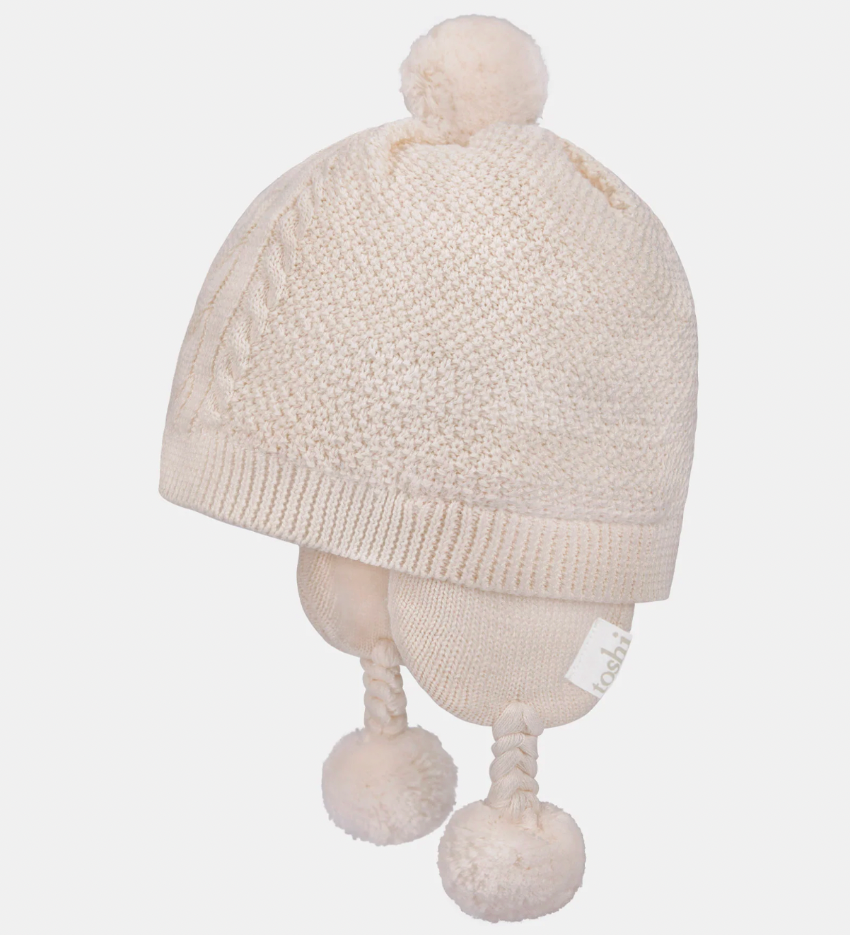 Yummy Earmuff Beanie, Oatmeal