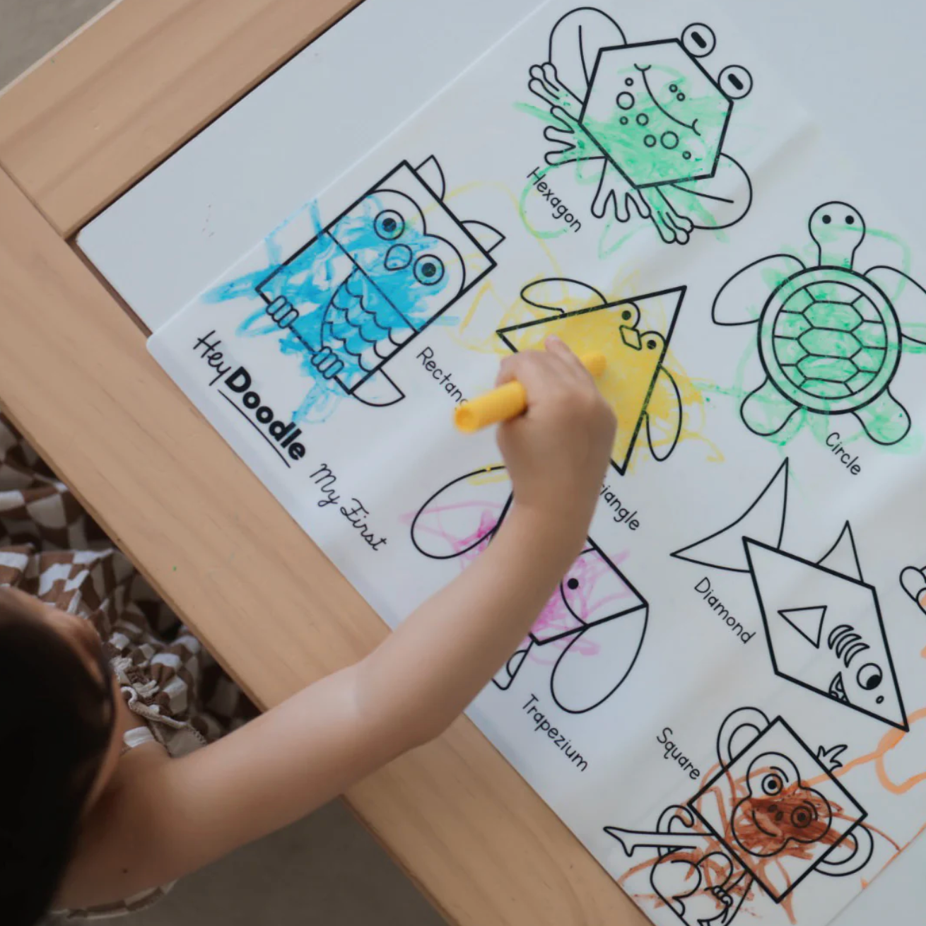 My First Shapes Colouring Mat