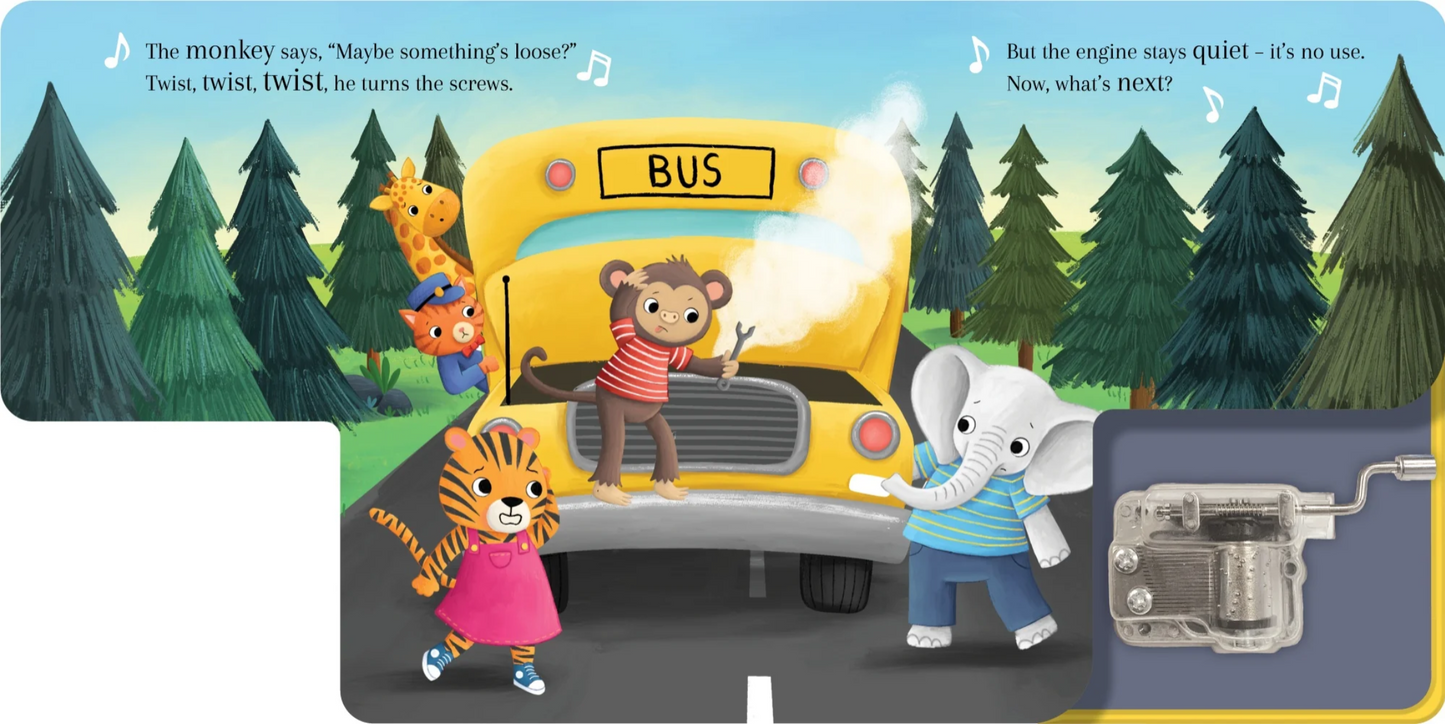 Wind-Up Music Book, Wheels on the Bus