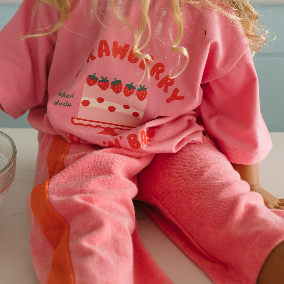 Strawberry Cake Wide Leg Pants