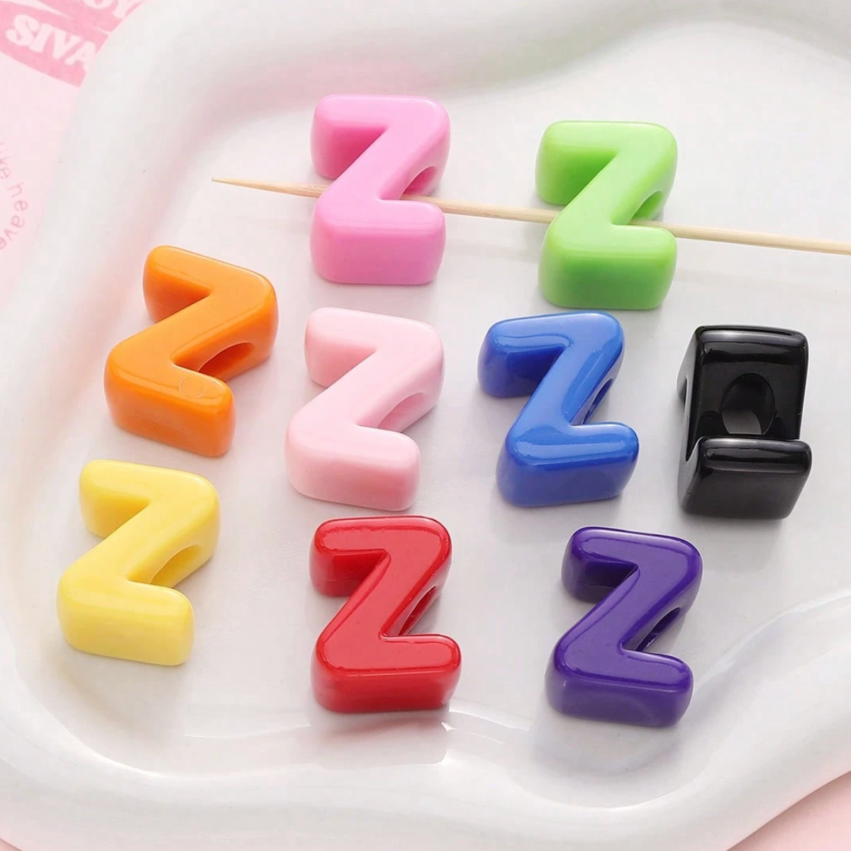 Chunky Letter Charms.