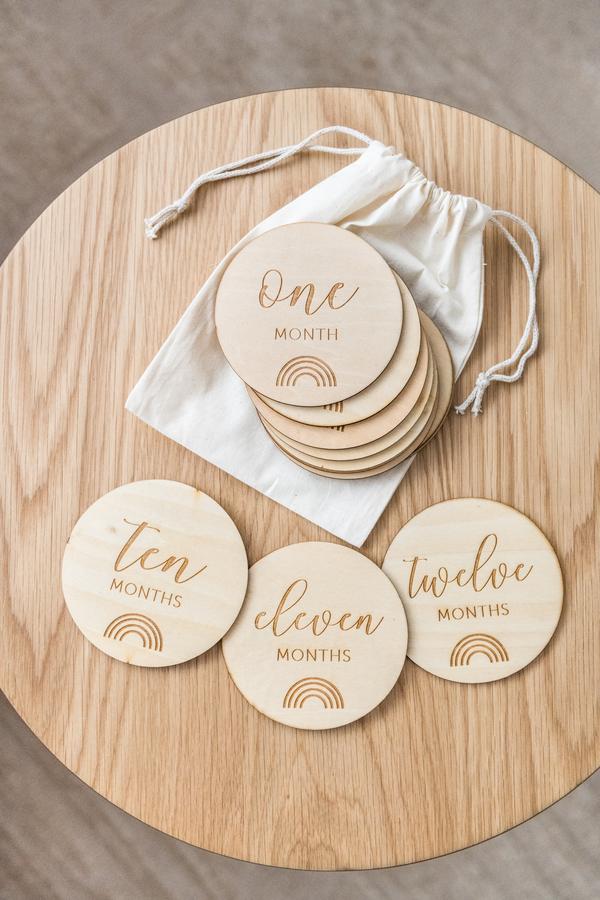 Wooden Milestone Discs