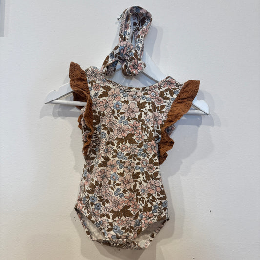 CRACKED SODA Bodysuit w headband, 6-12m