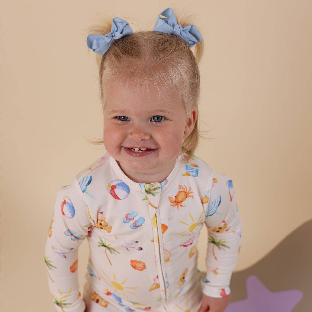 Beach Fun Organic Snugglesuit Convertible Romper