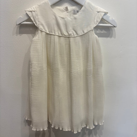BEBE white pleated dress, size 1