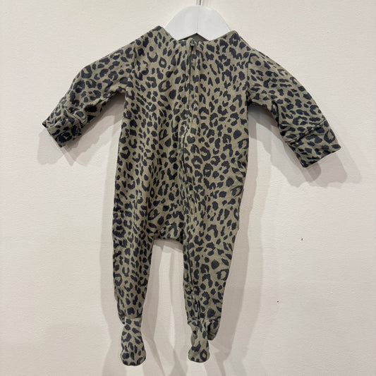 COTTON ON Leopard Zipsuit, 0-3m