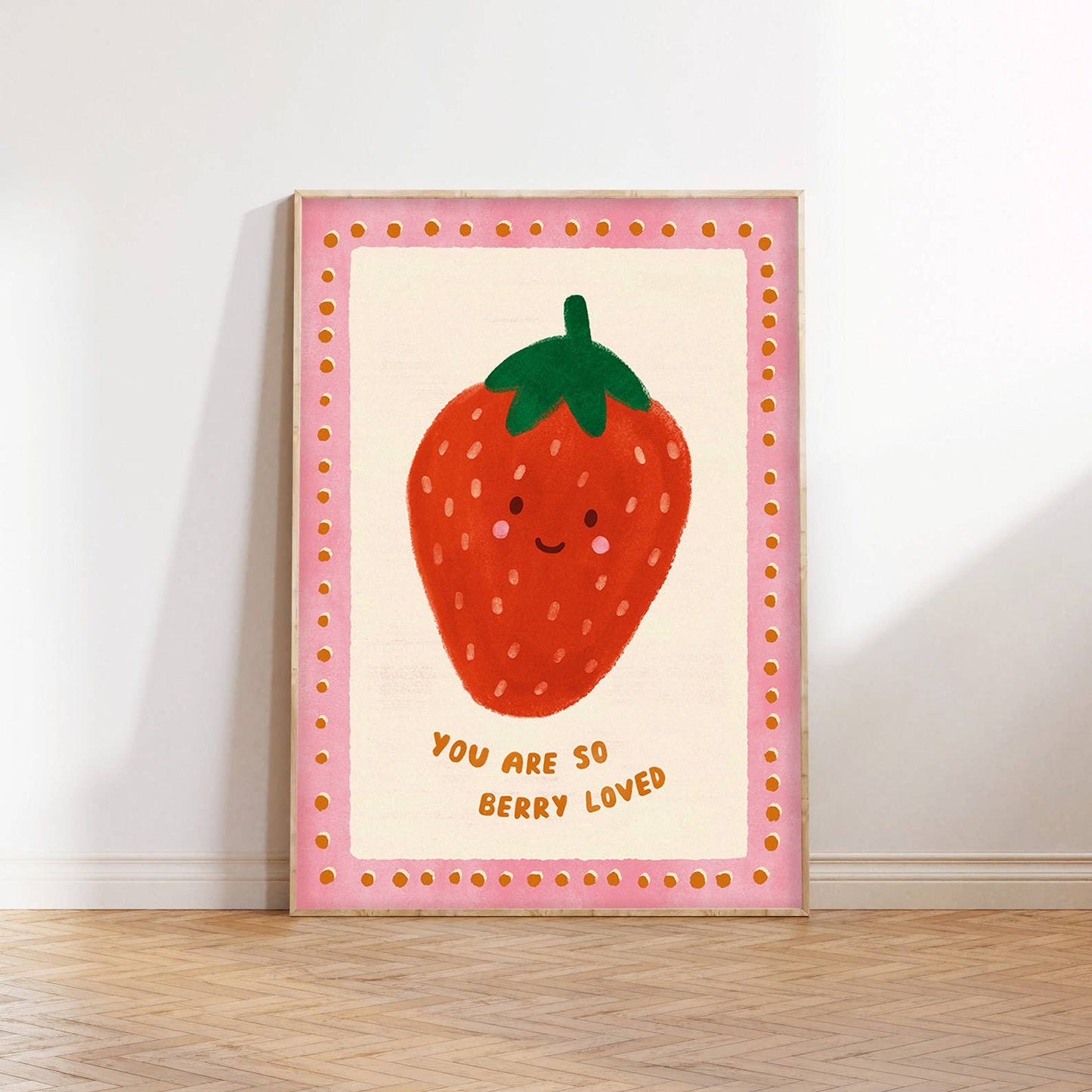 Berry Loved Strawberry Print