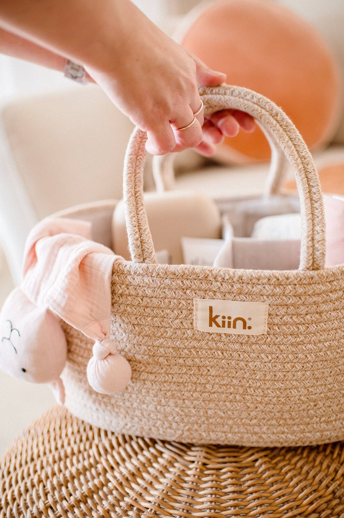 Cotton Rope Nappy Caddy