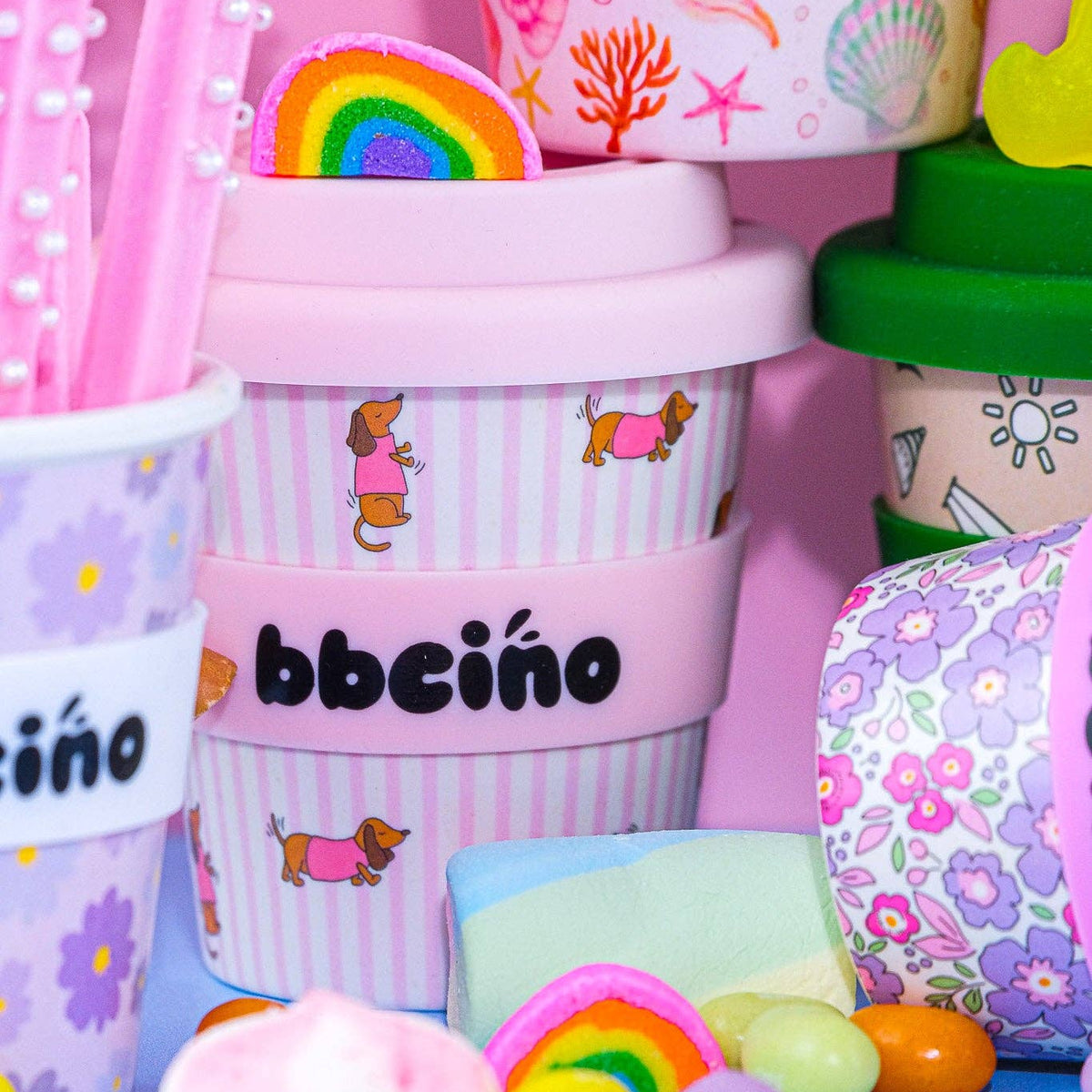 Dash in Pink Babycino Cup