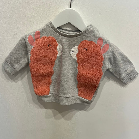 SEED llama jumper, size 3-6m