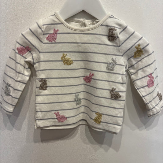 COUNTRY ROAD sequin bunny top, size 6-12m